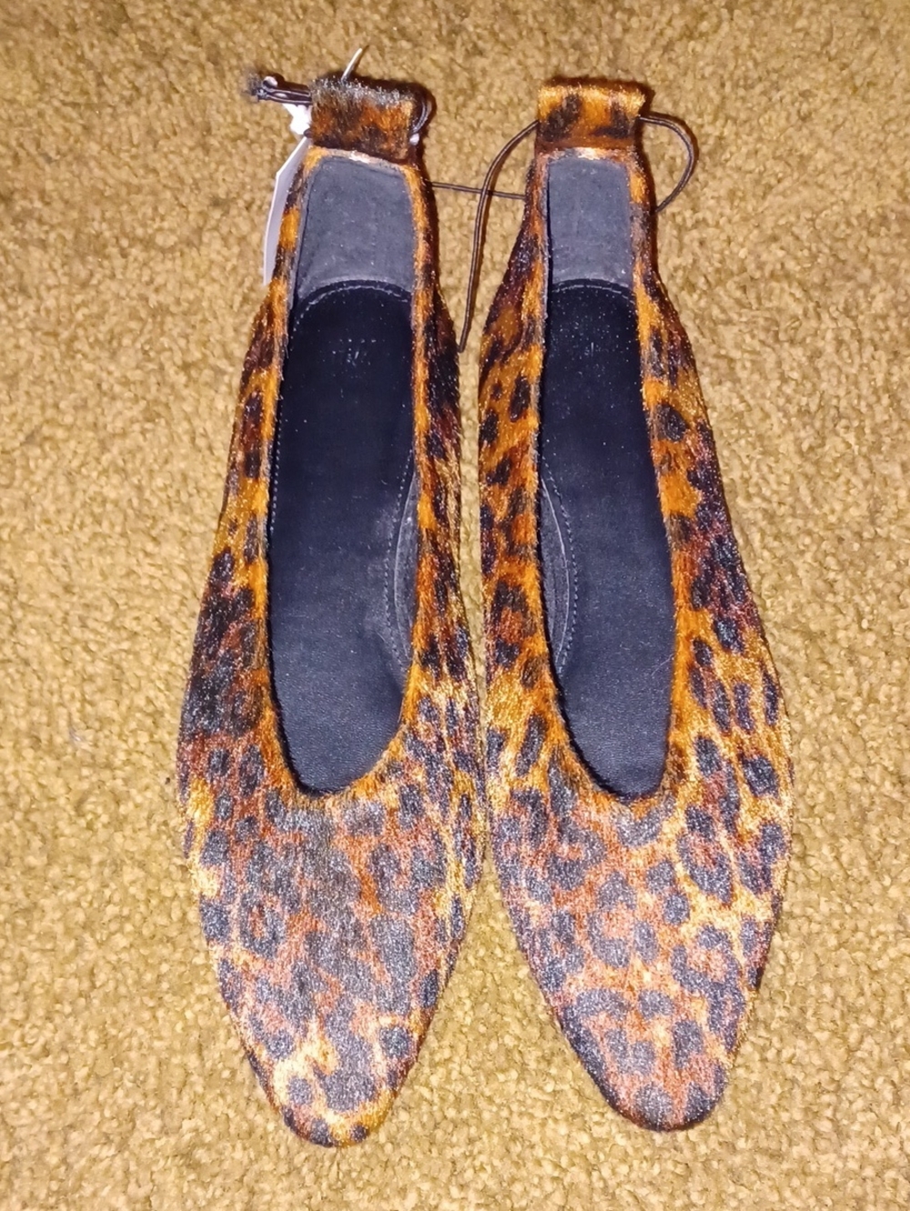 H&M Women’s Leopard Print Pointed Ballet Flats - Brown